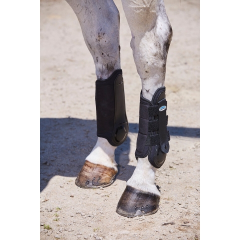 Weatherbeeta Beenbeschermers Flexi Hind Zwart - extra Groot