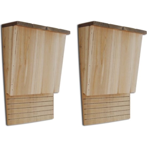 The Living Store Vleermuizenkasten - Massief hout - 22 x 12 x 34 cm - Slaapplaats voor vleermuizen