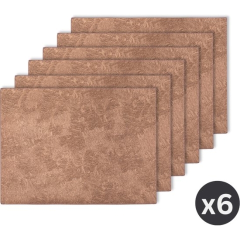Placemat FEATHER, SET/6, 33x45cm, copper