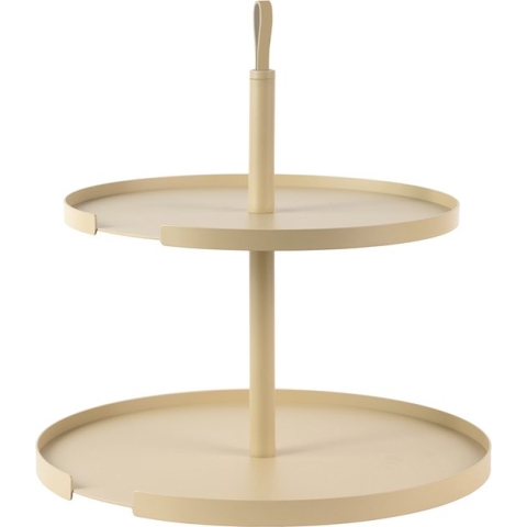 DesignBite Cake Stand - Etagere 2 lagen metaal Latte