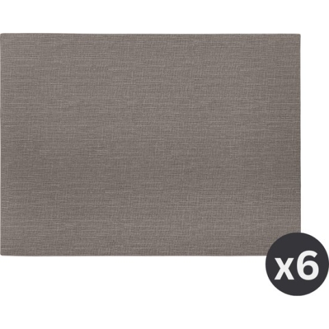 Placemat TRITON, SET/6, 33x45cm, charcoal