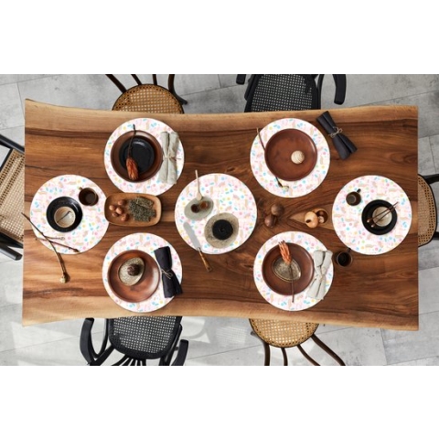 Ronde placemats - Onderlegger - Placemats rond - Unicorn - Snoep - Regenboog - 8 stuks