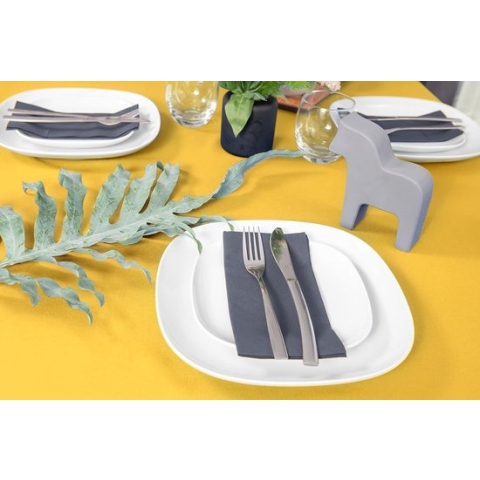 Tafelkleed tafelloper tafellinnen tafeldecoratie tafelkleed (geel, tafelkleed - 140 x 140 cm)