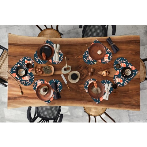 Onderleggers - Placemats - Placemats hartje - Sokken - Snoep - Kerst - Patronen - 6 stuks - Kerst - Cadeau - Kerstcadeau voor mannen, vrouwen en kinderen