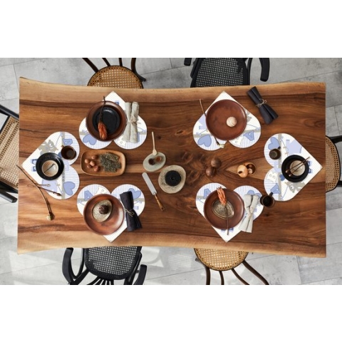 Onderleggers - Placemats - Placemats hartje - Baby kleren - Waslijn - Teddybeer - Patroon - 6 stuks