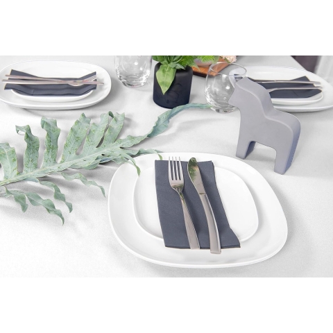 Tafelkleed tafelloper tafellinnen tafeldecoratie tafelkleed (wit, tafelkleed - 140 x 240 cm)