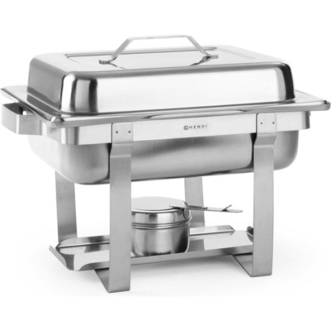 Hendi Chafing Dish - RVS Warmhoudschaal - Au Bain Main Marie Buffetwarmer - GN 1/2 - 4,5 Liter - 38,5x29,5x(H)31cm