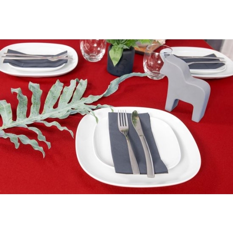 Tafelkleed tafelloper tafellinnen tafeldecoratie tafelkleed (rood, tafelkleed - 120 x 160 cm)