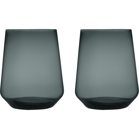 Iittala Waterglas Essence Donkergrijs 350 ml - 2 Stuks