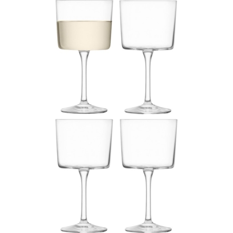 L.S.A. - Gio Wijnglas 250 ml Set van 4 Stuks - Glas - Transparant