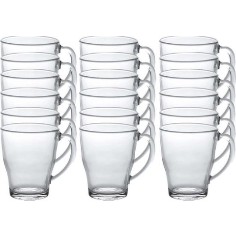 18x Theeglazen/koffieglazen Cosy transparant 350 ml