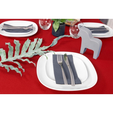 Tafelkleed tafelloper tafellinnen tafeldecoratie tafelkleed (rood, tafelkleed - 140 x 200 cm)