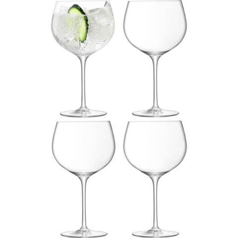 L.S.A. - Gin Balloon Glas 680 ml Set van 4 Stuks - Transparant