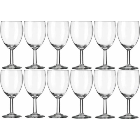 24x Wijnglazen voor rode wijn 200 ml Gilde - 20 cl - Rode wijn glazen - Wijn drinken - Wijnglazen van glas