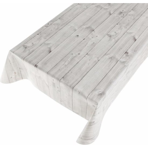 Tafelzeil hout grijs 140 x 600