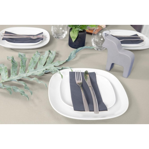 Tafelkleed tafelloper tafellinnen tafeldecoratie tafelkleed ecru, tafelkleed - 140 x 240 cm)