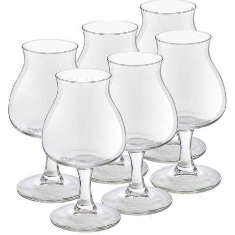 12x speciaal bierglazen/tulpglazen transparant 250 ml Lund