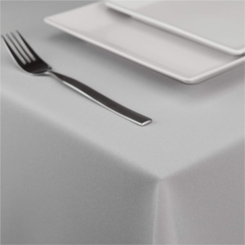 tafelkleed, tafelloper, tafelkleed, tafeldecoratie., grijs, 140 x 220 cm