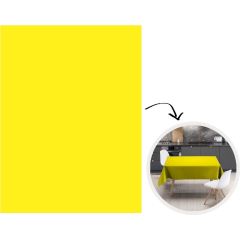 Tafelkleed - Tafellaken - 150x200 cm - Geel - Citroen - Neon - Kleuren - Binnen en Buiten