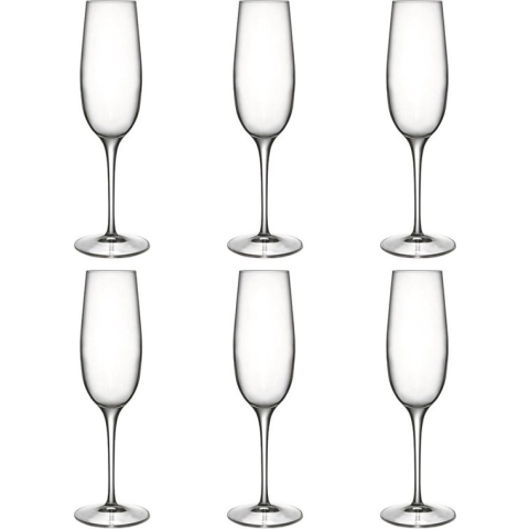 Luigi Bormioli Palace - Champagneglas - 23,5 cl - 6 stuks