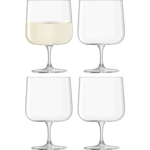 L.S.A. - Arc Wijnglas 340 ml Set van 4 Stuks - Glas - Transparant