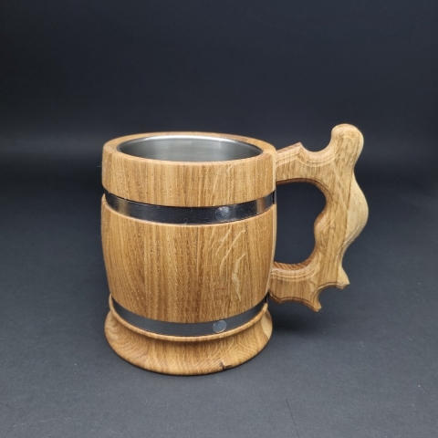 Bierpullen van hout 0,33l - 4 stuks
