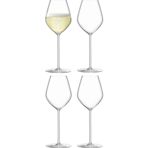 L.S.A. Borough Glas Champagne - 265 ml - Set van 4 Stuks