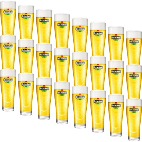 Heineken Ellipse Bierglazen 25cl set van 24 stuks - Bier Glas 0,25 l - 250 ml