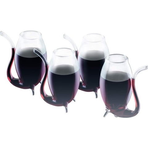 Portwijnpijpglazen, 90 ml - Transparant (Set van 4)