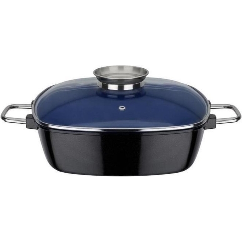 GSW Gourmet Inductie Greblon Kobaltcoatingpot - 28 x 28 cm