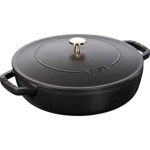Staub - Chistera Braadpan 24cm zwart