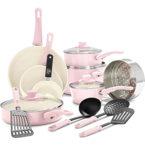 kookpotten / pannen set - Non-stick / Koekenpannenset, frying pan set, PFAS-vrij, vaatwasserbestendig