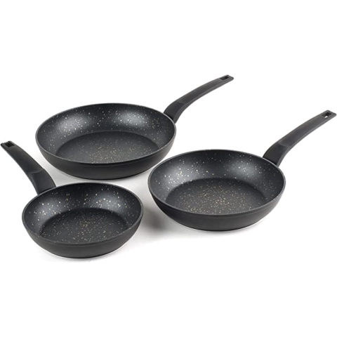 kookpotten / pannen set - Non-stick / Koekenpannenset, frying pan set, PFAS-vrij, vaatwasserbestendig