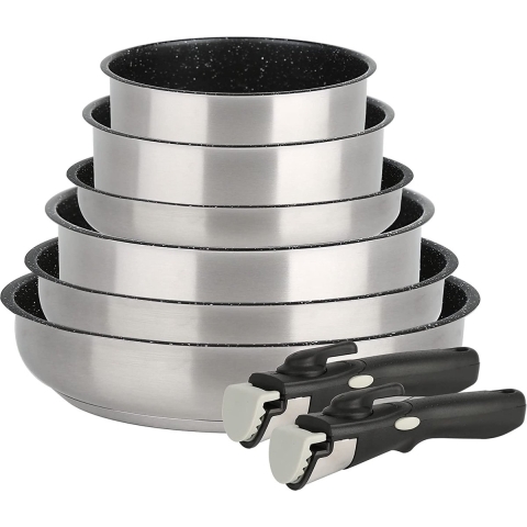 kookpotten / pannen set - Non-stick / Koekenpannenset, frying pan set, PFAS-vrij, vaatwasserbestendig