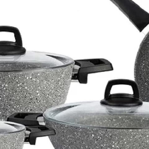 kookpotten / pannen set - Non-stick / Koekenpannenset, frying pan set, PFAS-vrij, vaatwasserbestendig