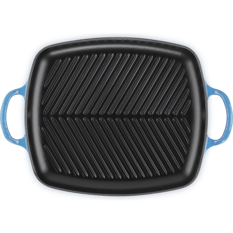 Le Creuset Rechthoekige Grill 30 x 27 Cm Azure