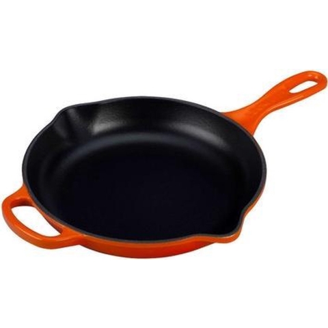 Le Creuset - Gietijzeren ronde skillet in Oranje-rood 23cm
