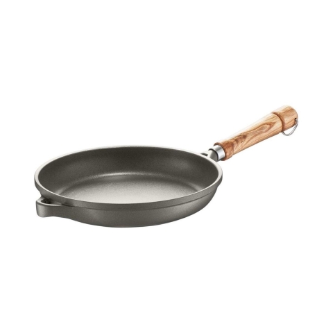 Berndes Koekenpan - Bonanza - Essenhouten Steel - 24 cm - Grijs
