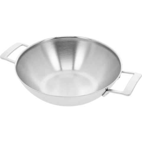 Demeyere industry 5 RVS Wokpan – Wokpan Inductie – 30 cm –2 Handvaten – PTFE-vrij