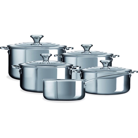 LE CREUSET - RVS Plus - Pannenset 5-delig