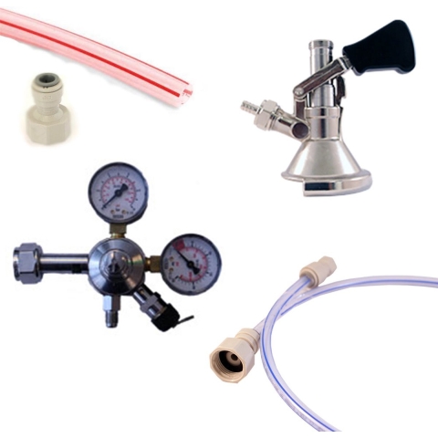 Tapset voor biertap met combi schuifkoppeling | M-type koppeling