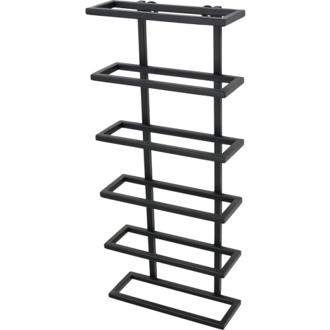 LOFT42 Pinot Wandwijnrek voor 6 flessen - Metaal - Zwart - 62x27x10 cm