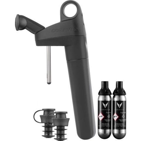 Coravin - Pivot + wijnbewaarsysteem - 2 Pivot-korkar, 2 Coravin Pure Argon Capsules and 1 Pivot Beluchter