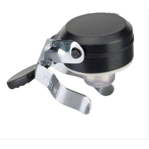 Champagnestop / champagne afsluiter chrome/zwart  - 12 stuks
