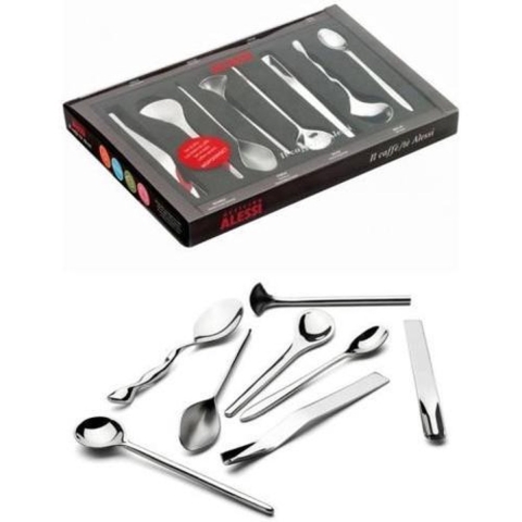 Alessi - AA.VV - Il Caffe Design Koffielepels - 8 stuks - Collector