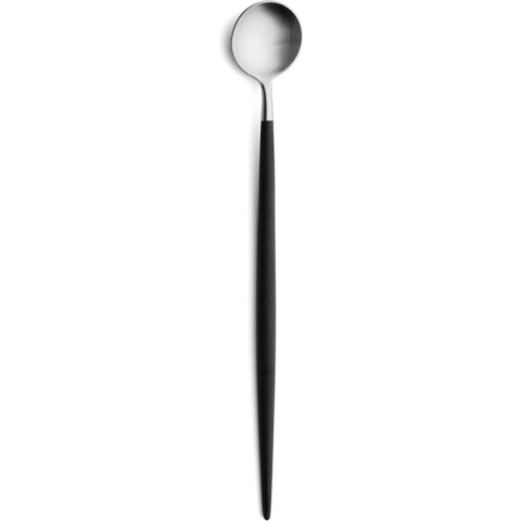 Cutipol Goa - Longdrink / Latte Macchiato lepel - Zwart/RVS (6 stuks)