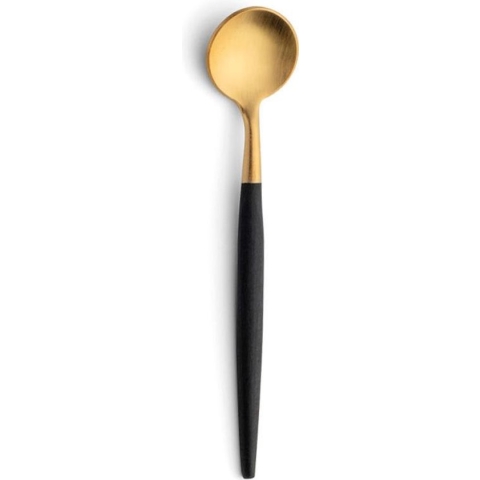 Cutipol Goa - Espressolepel – Zwart/Goud (set van 6)
