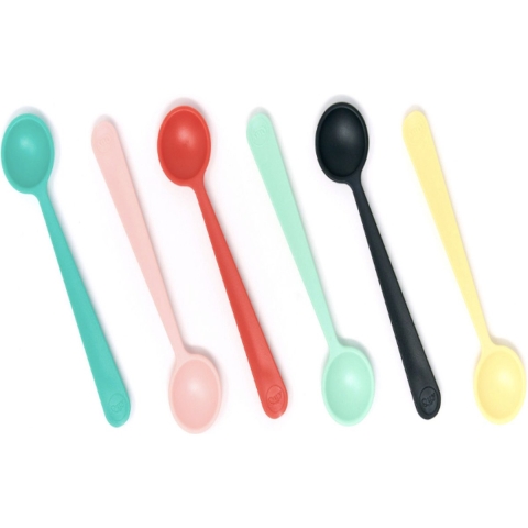 Quy Cup Spoons Set (6 colours x 10PCS = 60 PCS total )