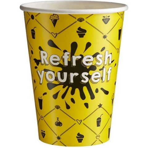 Milkshake beker Karton Refresh 300ml/12oz - 1.000 stuks.