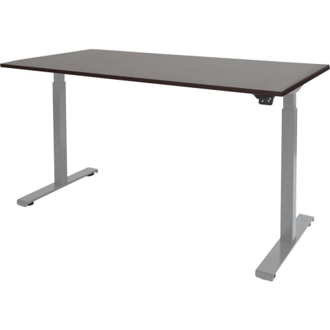 RoomForTheNew Bureau Heathrow Basic-Desk - Zit sta Bureau - Zit sta Bureau Elektrisch - Gaming Bureau - Game Bureau - Verstelbaar Bureau - standing Desk--Logan eiken blad-Aluminium  onderstel- 160x80